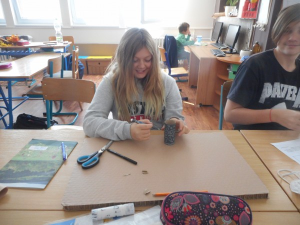 Práce ve třídě na středověkých stavbách